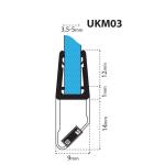 Magnetic shower seal UKM03 for glass thicknesses 3.5-5 mm Steigner 2 nr.3