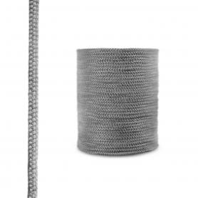 Fireplace fiberglass rope seal SKD02 8 mm dark grey